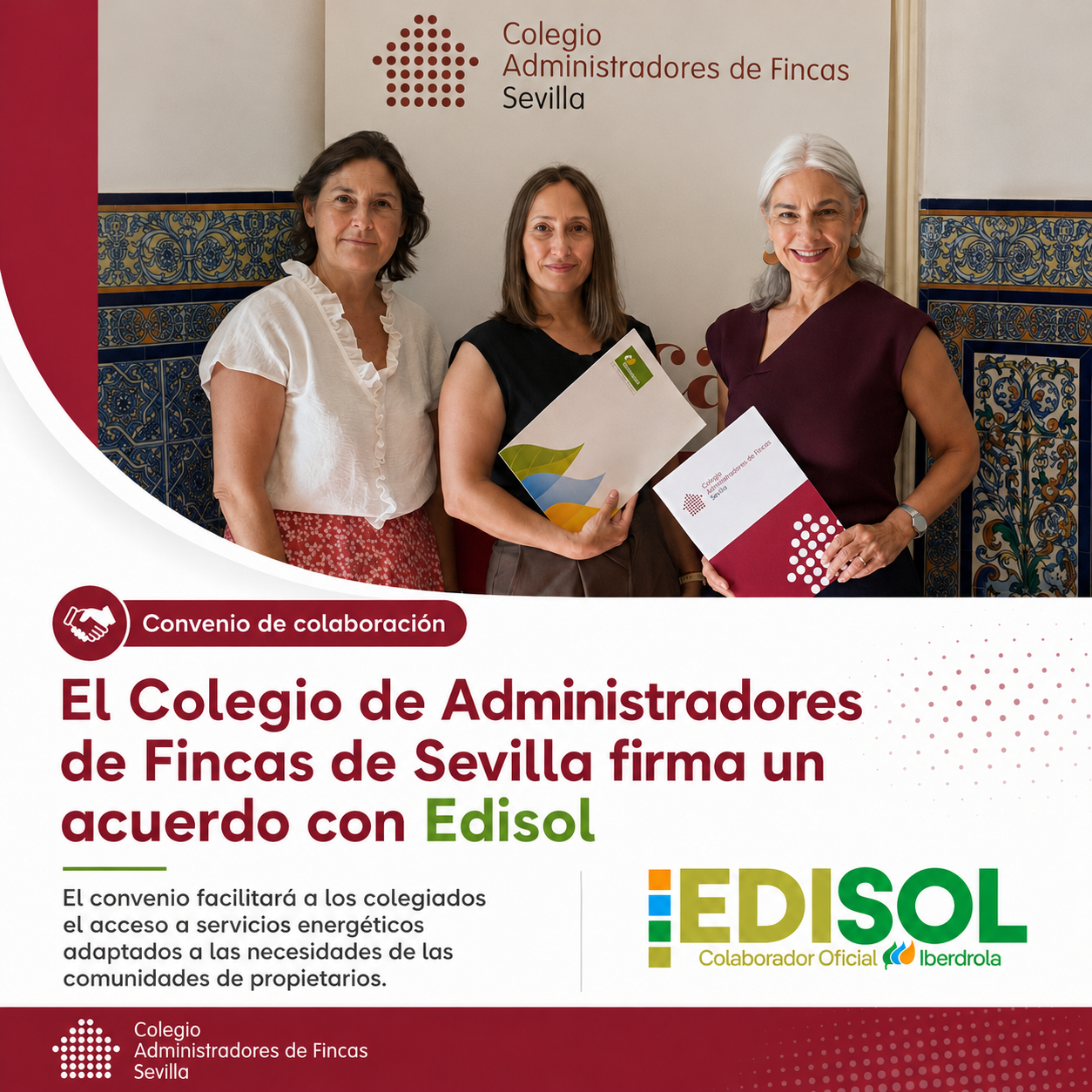 Convenio de colaboración CAF Sevilla y Edisol